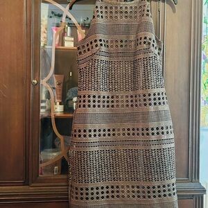 Elegant Brown and Gold Women's Dress